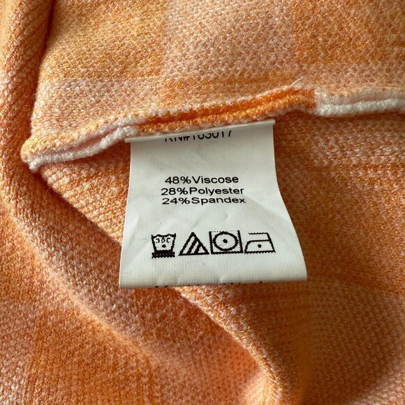 Women's XS/S Princess Polly Orange Checkmate Print Halter Bodycon Knit Mini - Picture 7 of 8